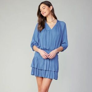 Current Air Aurelie Pleated Mini Dress